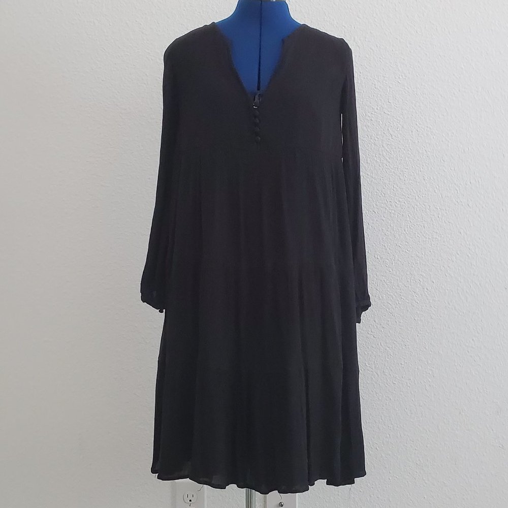 Loft womens ruffled dress petite fall shift dress